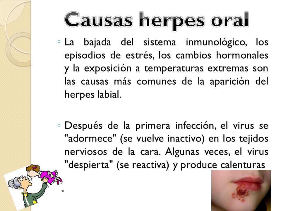 Causas de las herpes labiales